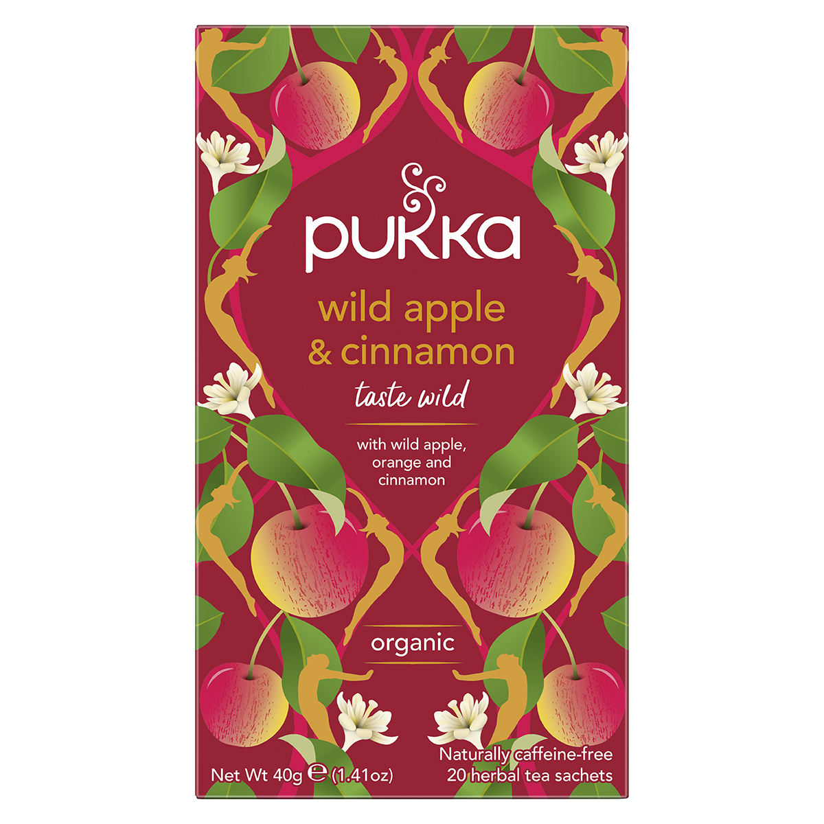 Pukka Wild Apple and Cinnamon 20 Tea sachets